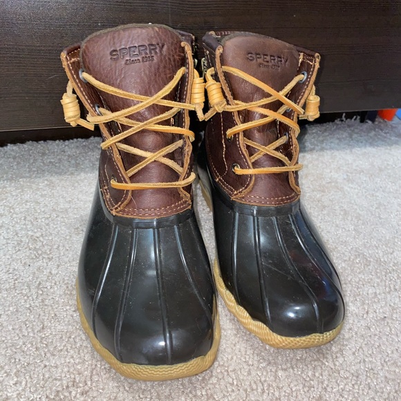 Womens Sperry Saltwater Duck Boots Size 6 - Picture 1 of 9